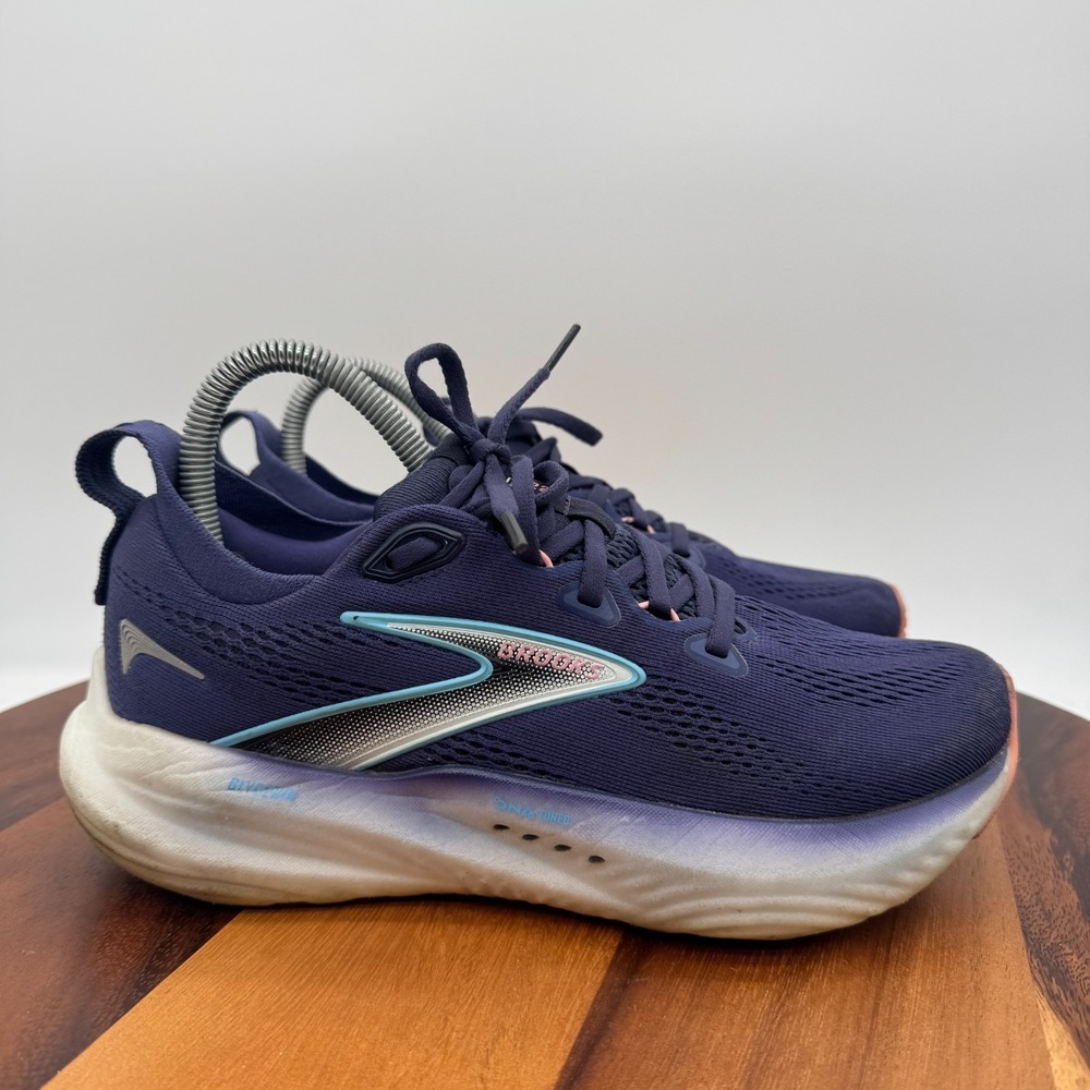 Brooks Glycerin 22 Shoes Womens 7 Blue Ribbon Running Max Cushion Sneakers